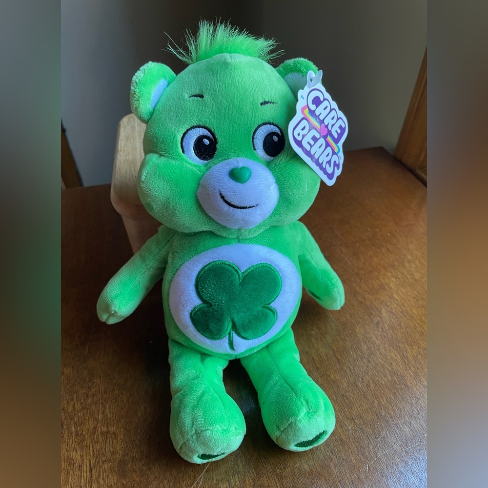 Care Bears Good Luck Lucky Plush 11" Green Bear Basic Fun 2021